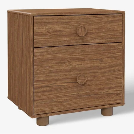 Mainstays Kids Two Drawer Nightstand, Warm Walnut | Walmart (US)