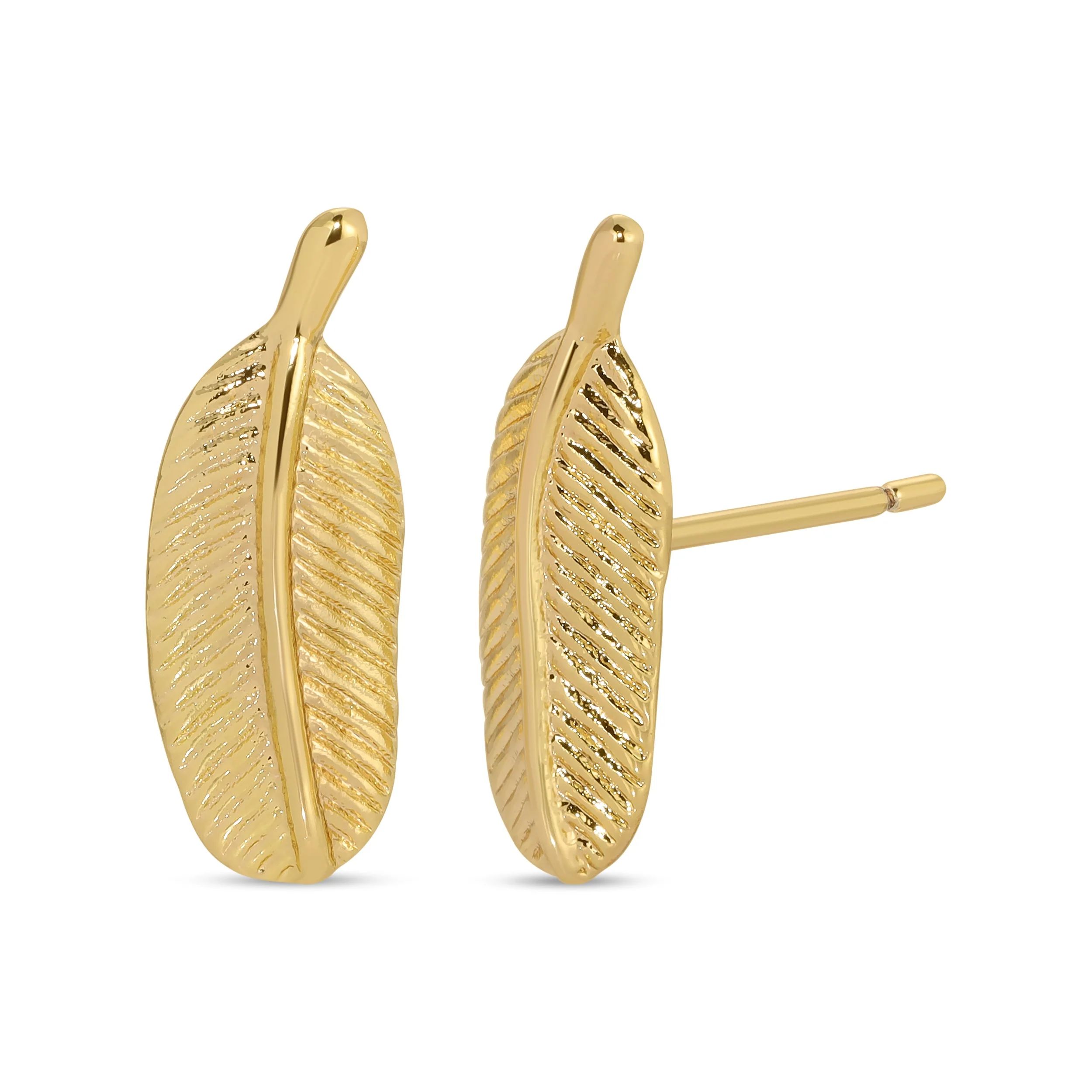 Gold Leaf Studs | Meghan Bo Designs