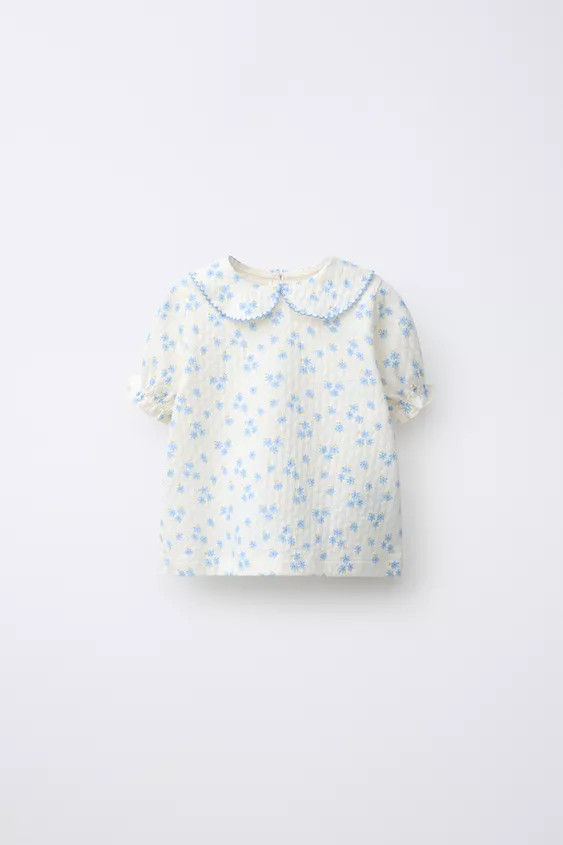 FLORAL TEXTURE T-SHIRT | Zara US