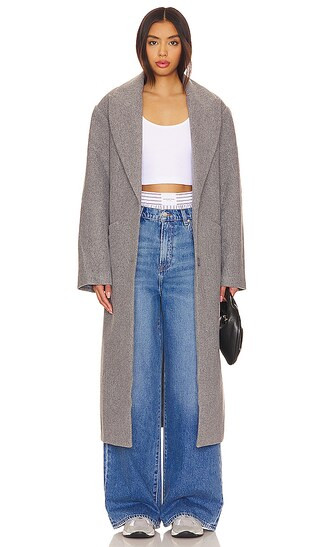 Olsen Coat in Slate | Revolve Clothing (Global)