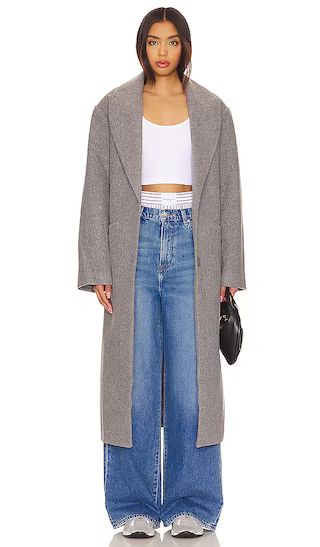 Olsen Coat in Slate | Revolve Clothing (Global)