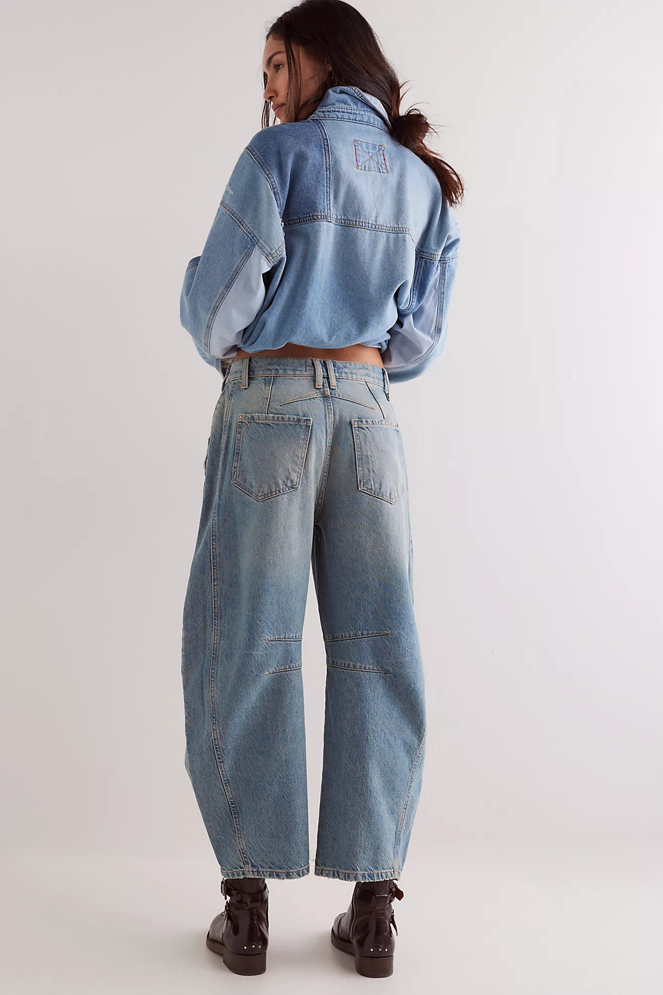 We The Free Good Luck Mid-Rise Barrel Jeans | Free People (Global - UK&FR Excluded)