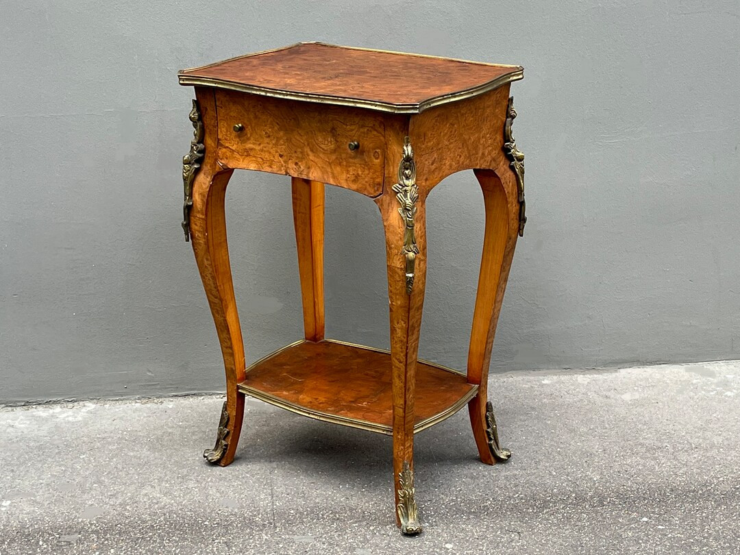 French Louis XV Style Antique Side Table Nightstand - Etsy | Etsy (US)