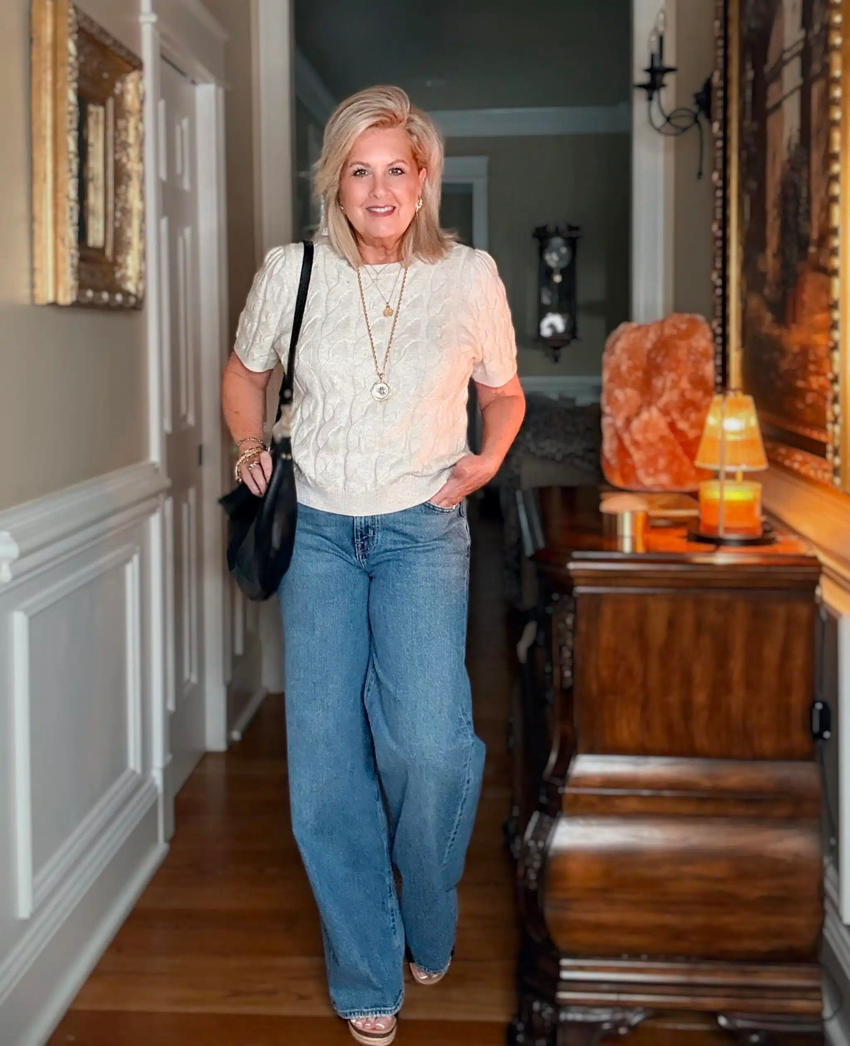 This outfit is great for a date night, the office or everyday errands! My sweater is a size large and jeans are an 8. 

#LTKootd #LTKMothersDay #LTKWorkwear