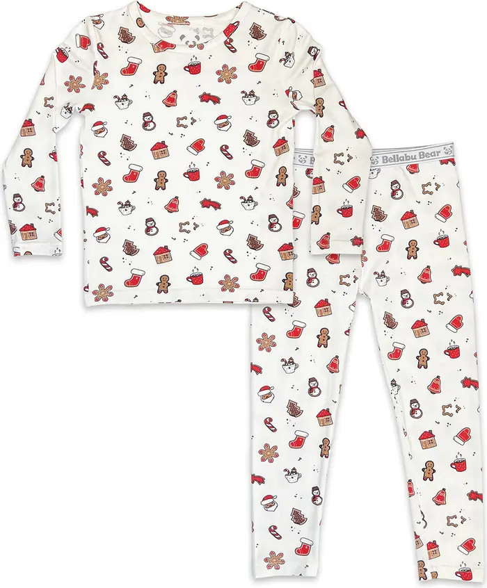 Bellabu Bear Kids' Christmas Cookies Fitted Two-Piece Pajamas | Nordstrom | Nordstrom