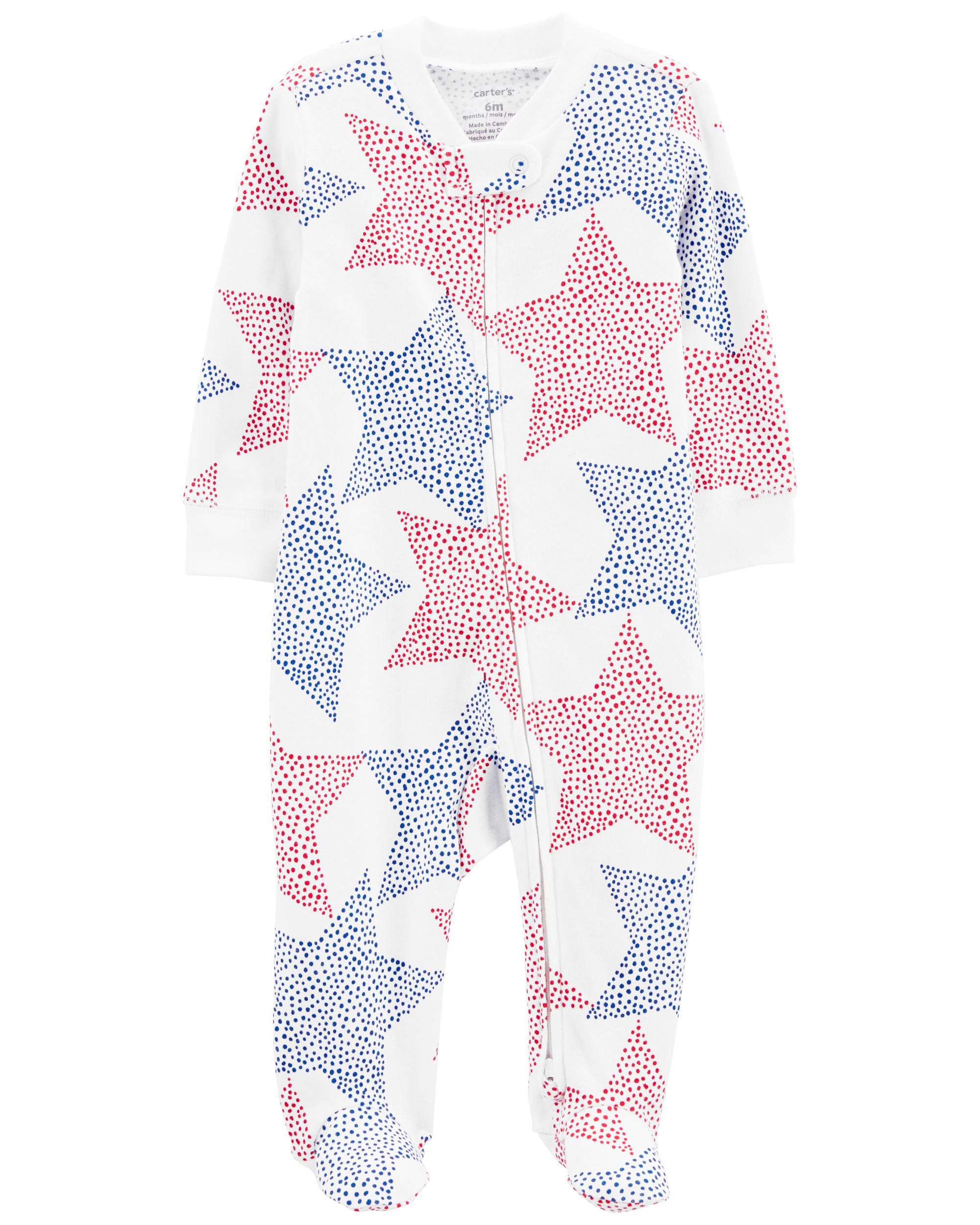 Baby 1-Piece Stars 100% Snug Fit Cotton Footie PJs | Carter's