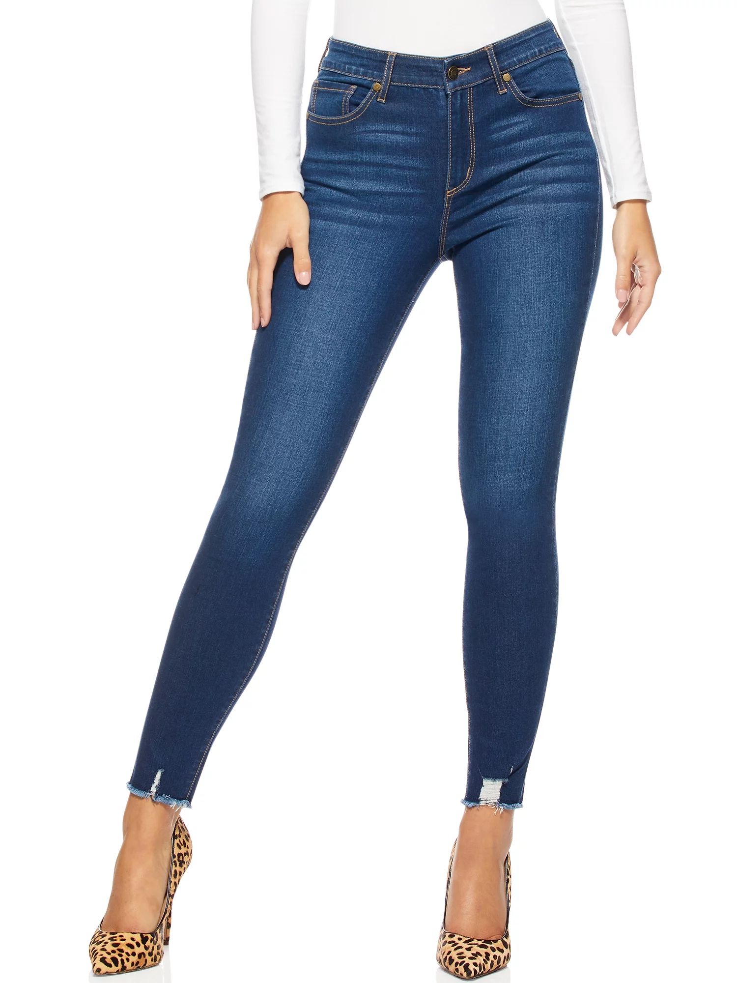 Sofia Jeans by Sofia Vergara Women’s Rosa Curvy Super High Waist Skinny Ankle Jean - Walmart.co... | Walmart (US)