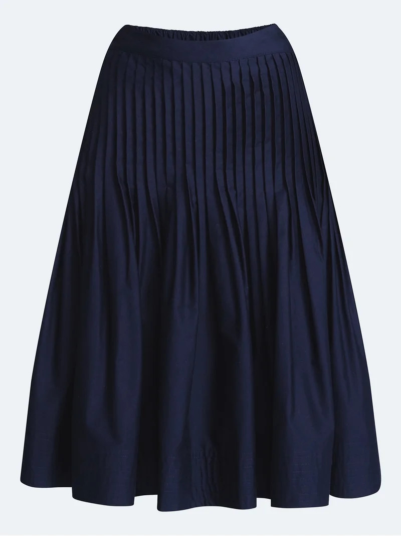 Free Assembly Women's Pintuck Knee Length Skirt, Sizes XS-XXL | Walmart (US)