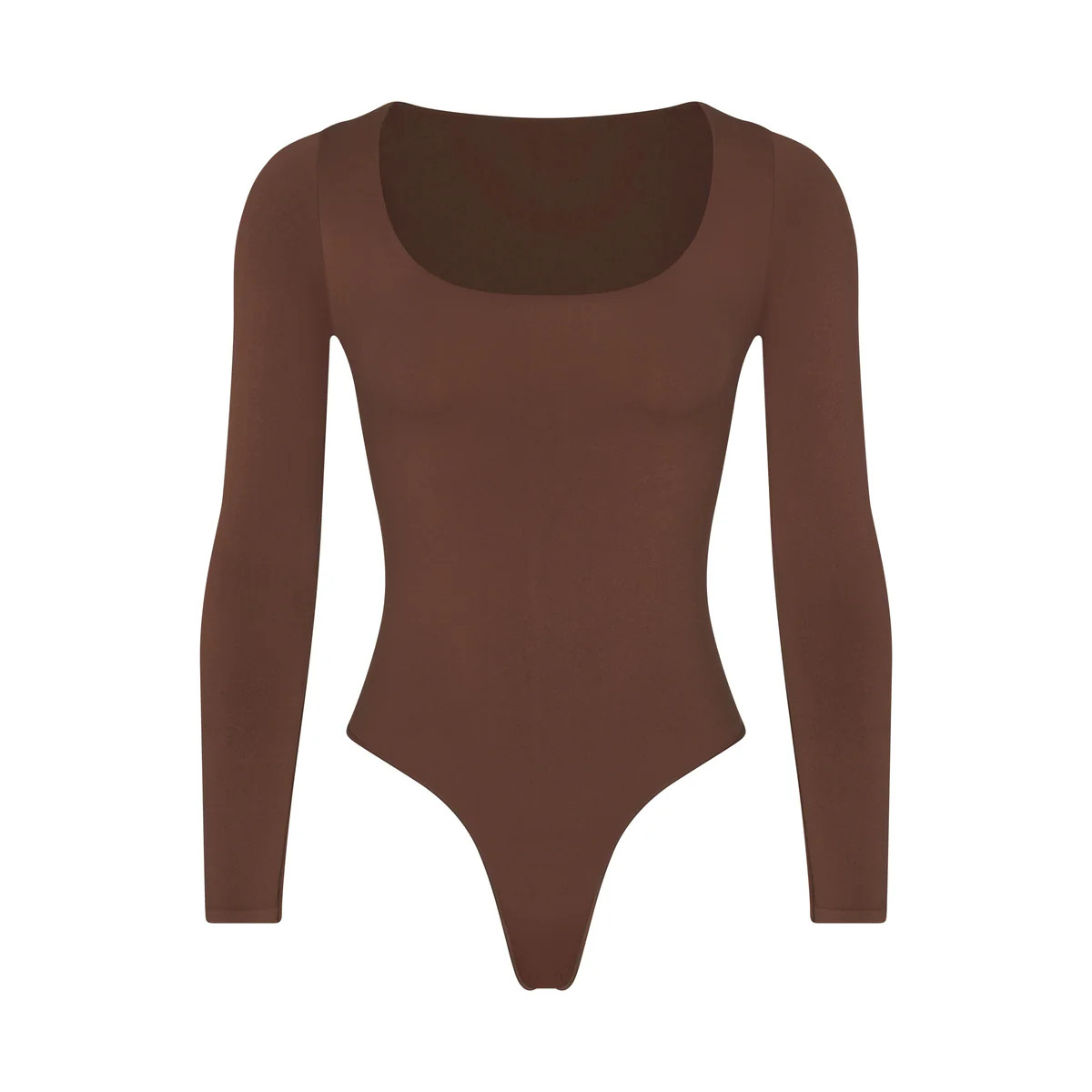 ESSENTIAL LONG SLEEVE SCOOP NECK BODYSUIT | SKIMS (US)