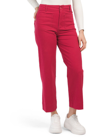Peached Twill Patch Pocket Pants | TJ Maxx