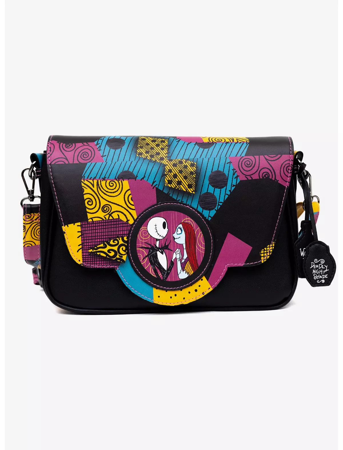 Disney Nightmare Before Christmas Jack and Sally Crossbody Bag | Hot Topic