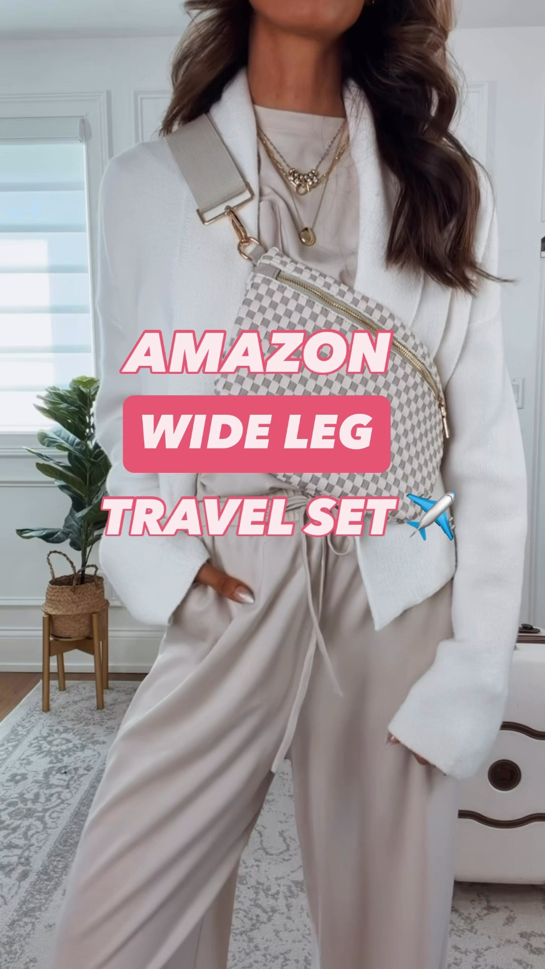 Wide Leg Travel Set -fits true to size, I'm wearing a small. 

#LTKootd #LTKgrwm #LTKTravel