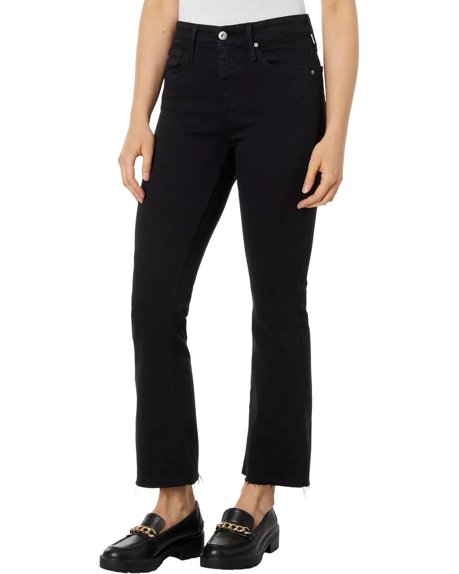 Farrah High-Waist Crop Bootcut Jeans in Sulblksulfur Black | Zappos