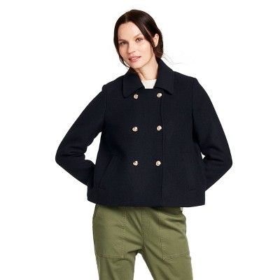Women's Cropped Pea Coat - Nili Lotan x Target Navy | Target