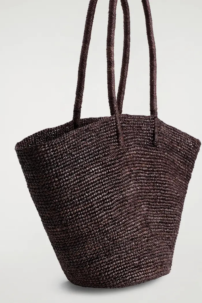 COS Hand-Woven Market Tote - Straw | Nordstrom | Nordstrom