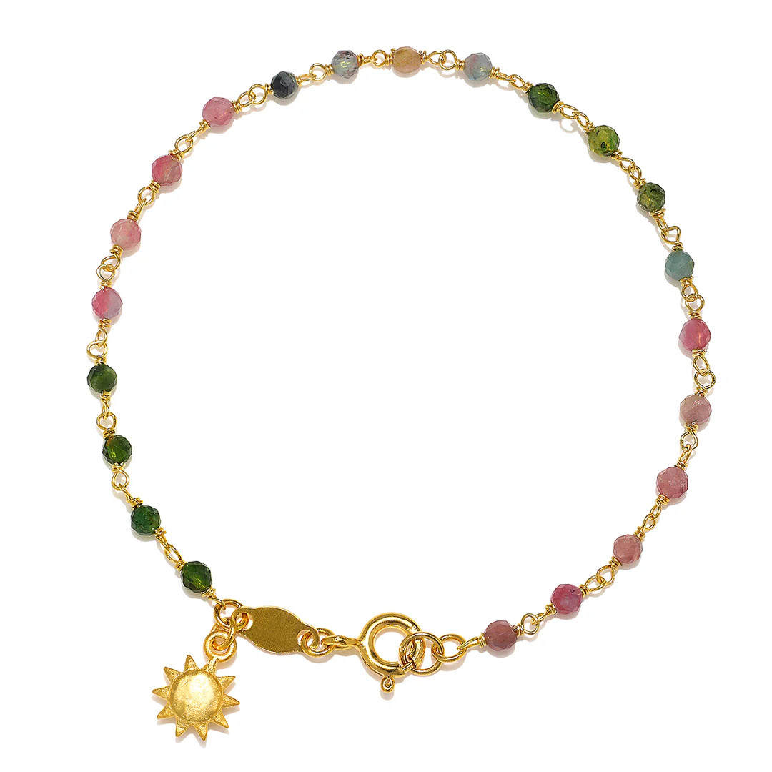 Abundant Joy Tourmaline Gemstone Bracelet | Satya Jewelry