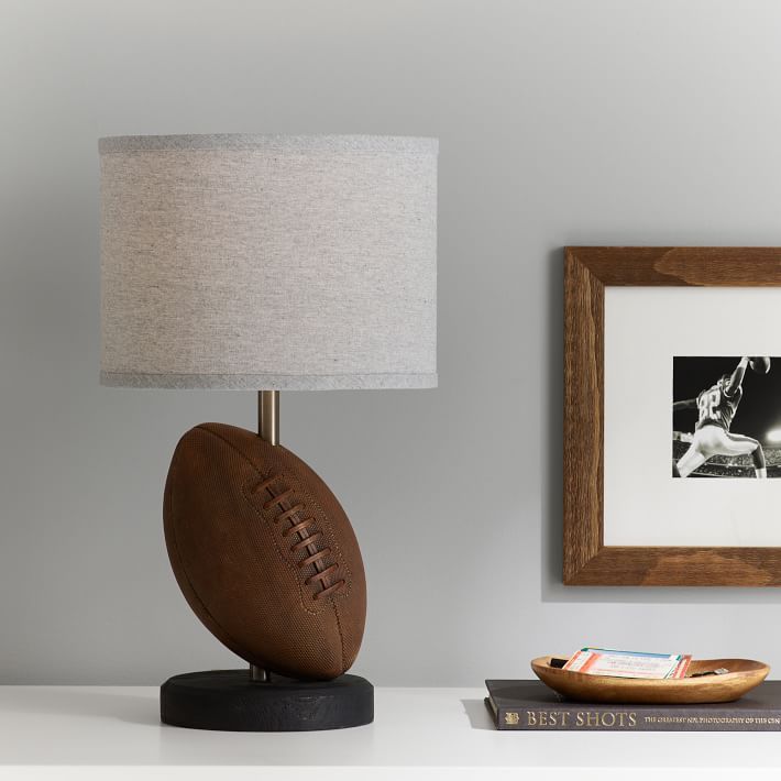 Football Table Lamp with USB | Pottery Barn Teen