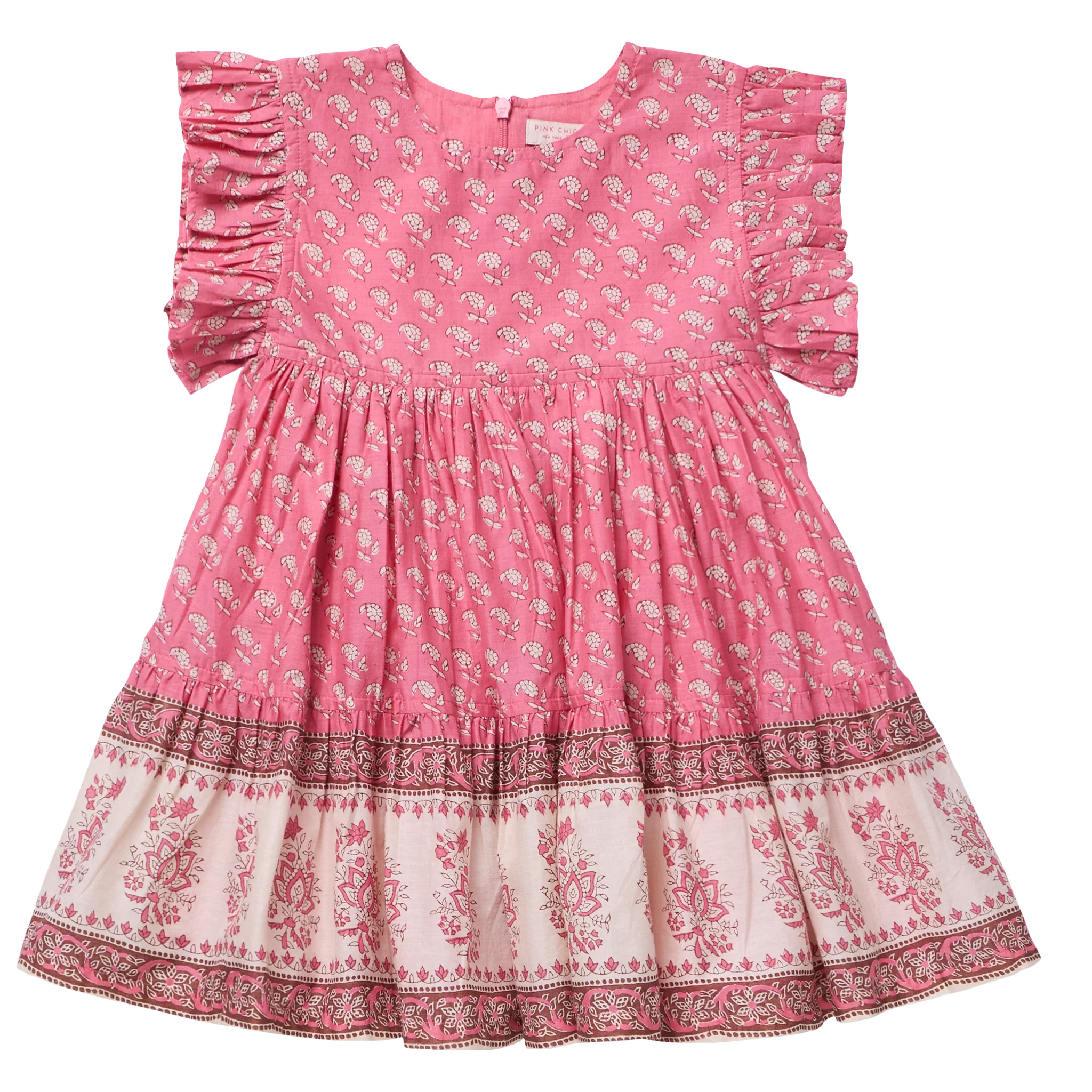 Girls Kit Dress - Small Paisley | Pink Chicken