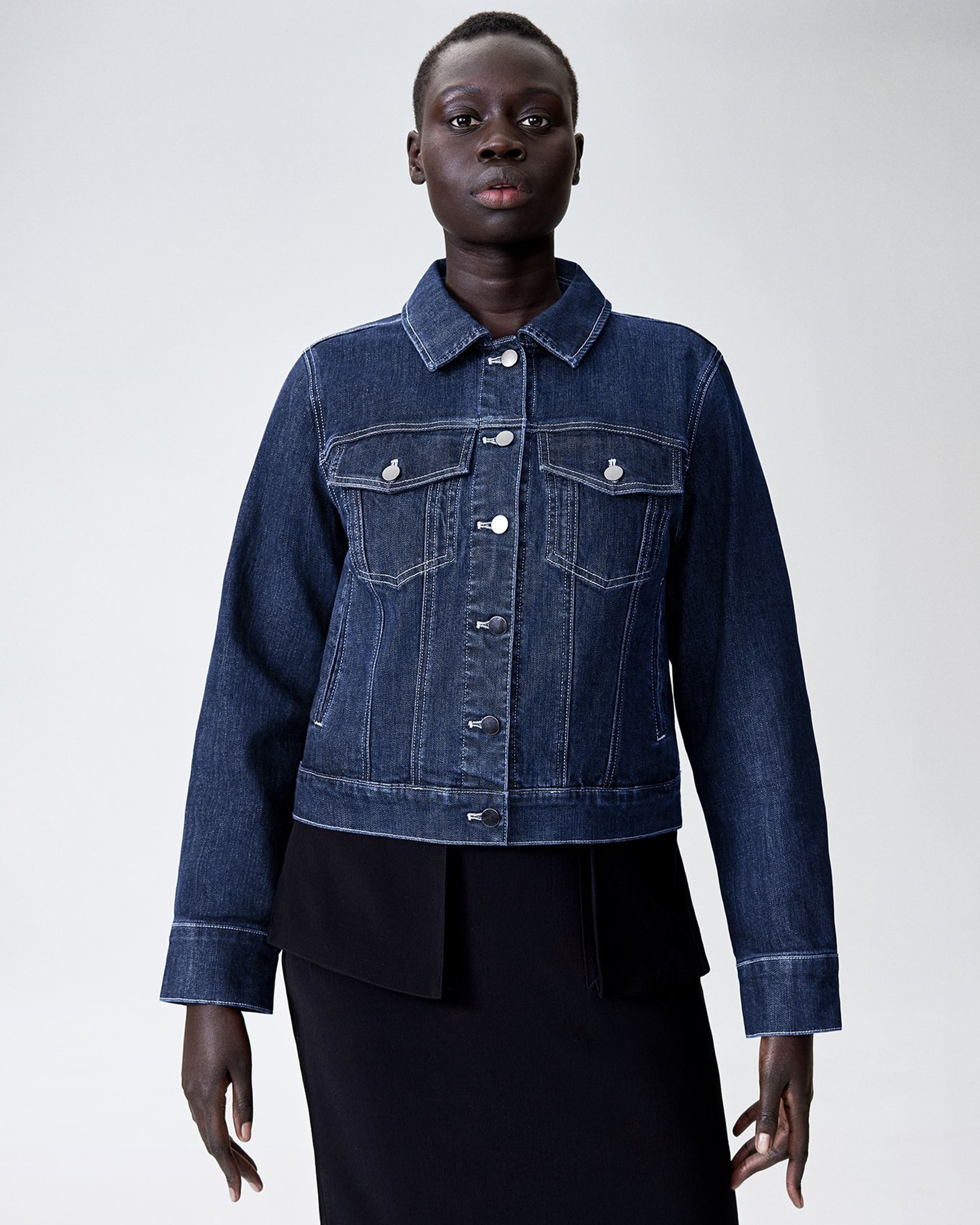 Kelsey Denim Jacket - Dark Indigo | Universal Standard