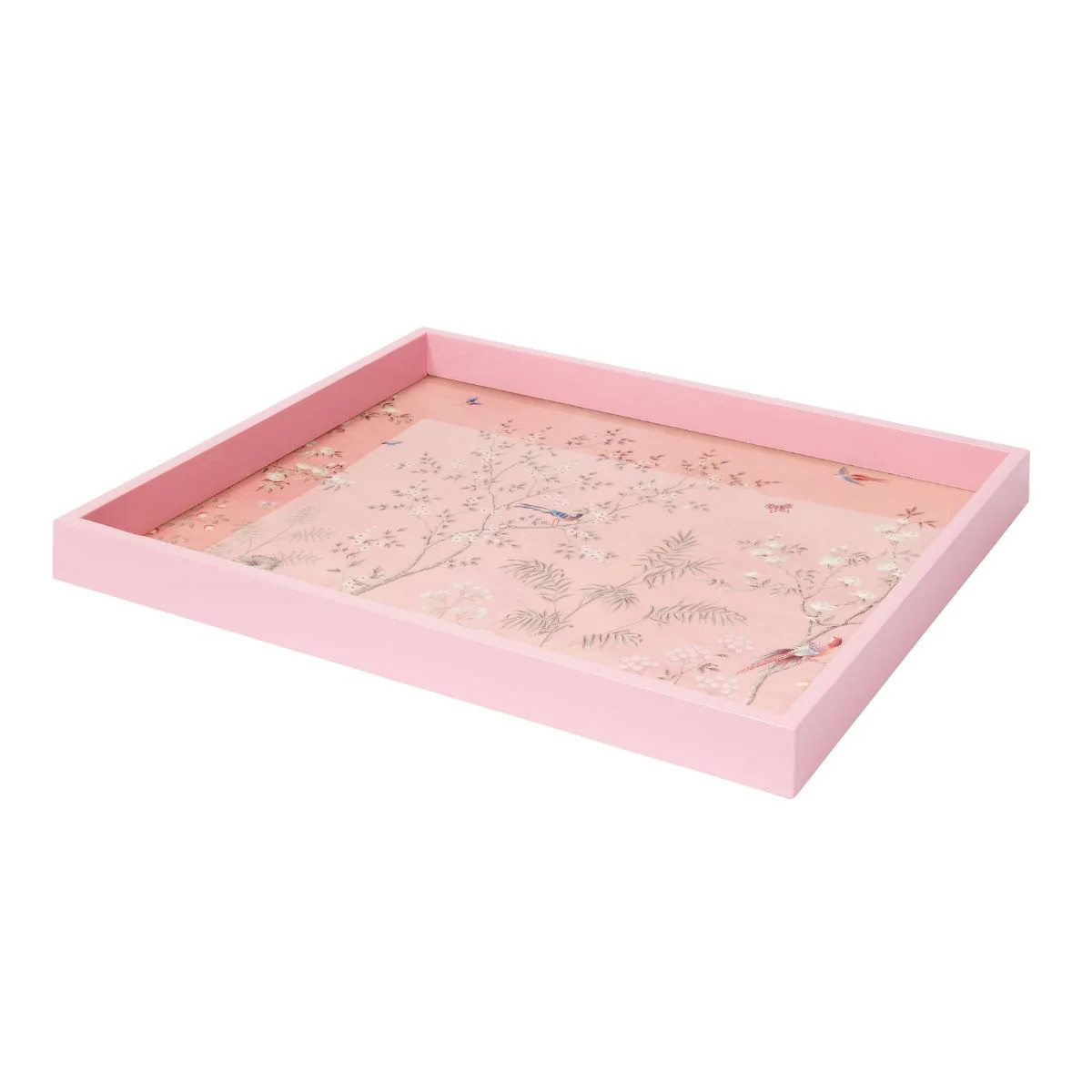Pink Chinoiserie Tray - Medium | Caitlin Wilson Design