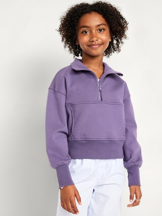 Dynamic Fleece Half-Zip Performance Sweatshirt for Girls | Old Navy (US)