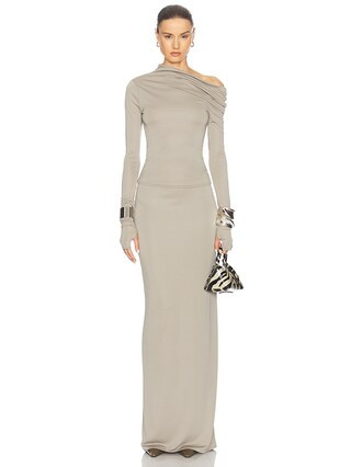 Matte Jersey Drape Shoulder Top | FWRD 