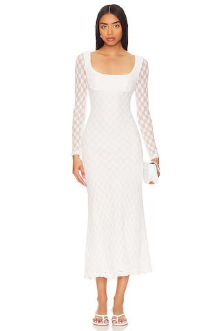 Bardot Adoni Midi Dress in White from Revolve.com | Revolve Clothing (Global)