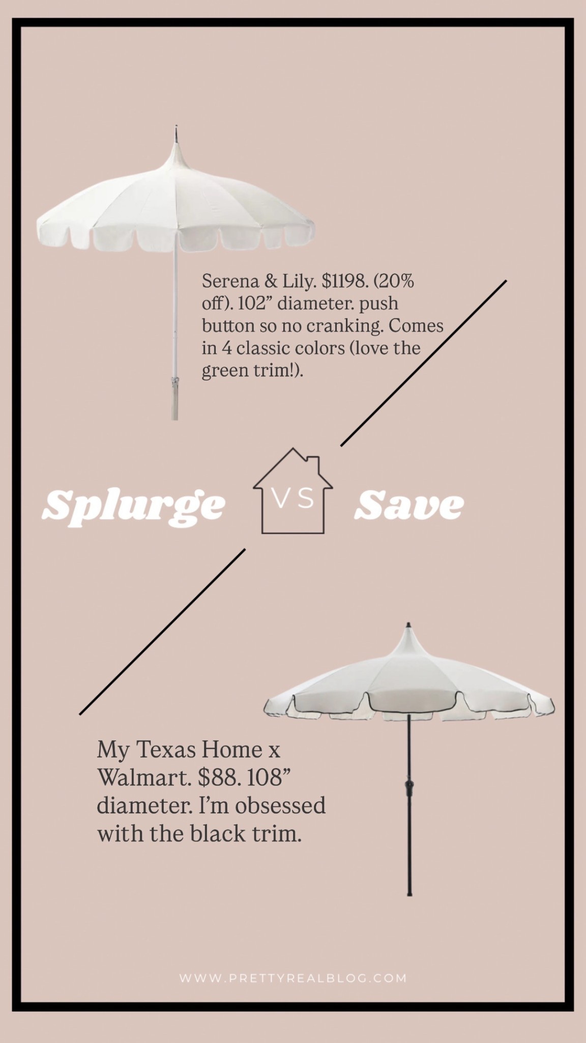 These beautiful umbrellas will MAKE your patio or pool. Can’t get over the Walmart version, under $100! Look for less, outdoor finds, Serena & Lily look for less, 

#LTKHome