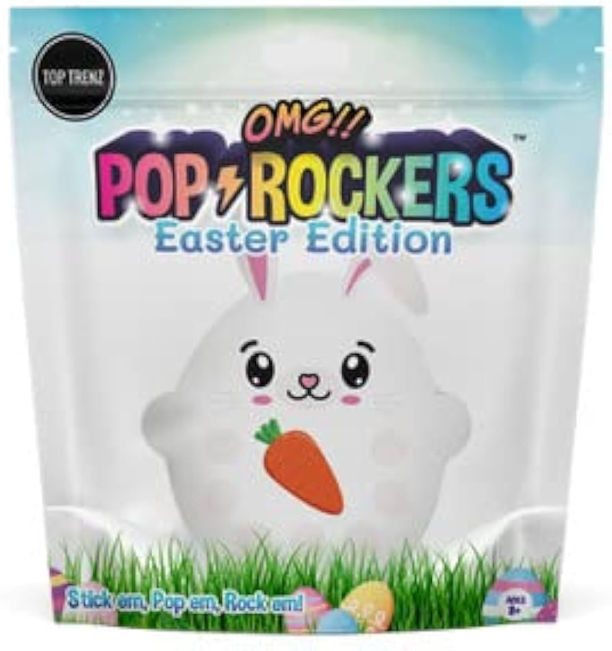 Top Trenz OMG Bunny Rabbit Pop Rockers Pop Fidgety Toy Perfect for Birthday Gifts (Peter The Whit... | Amazon (US)