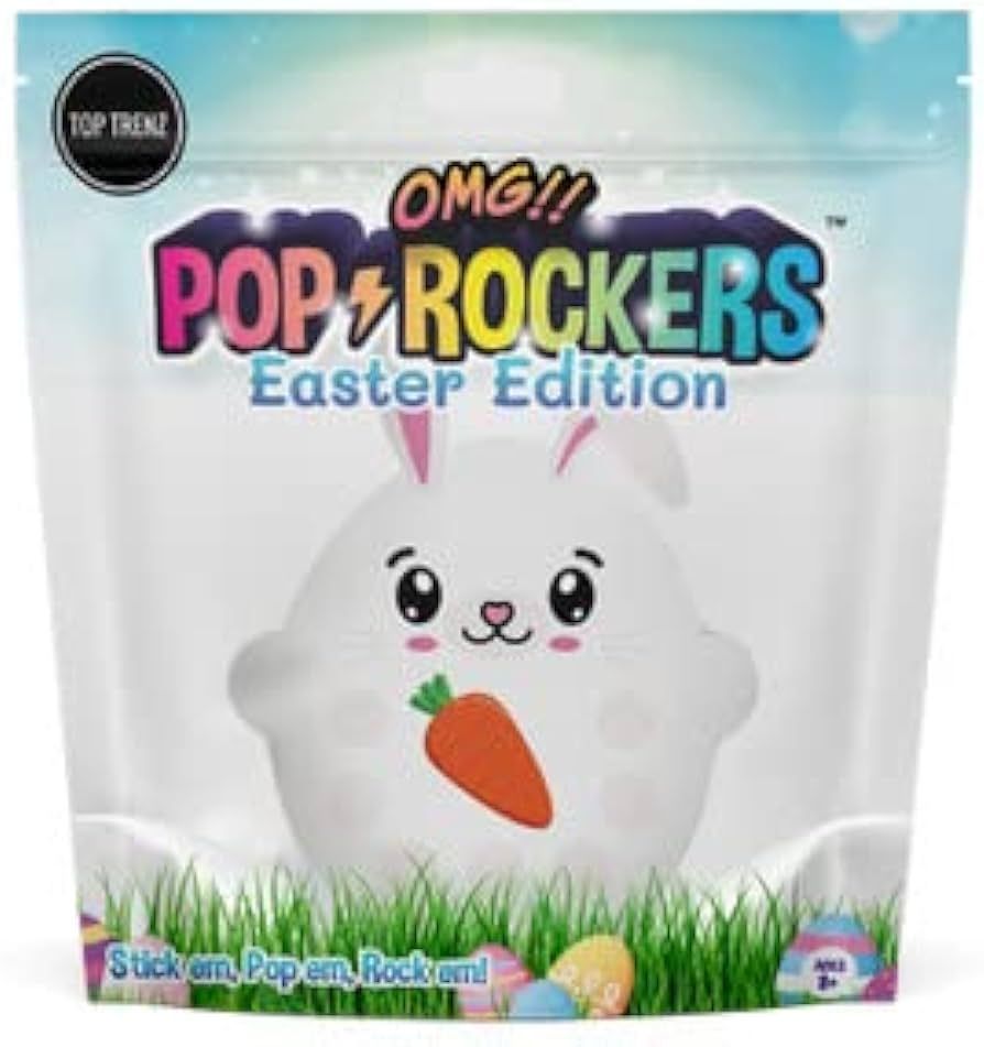 Top Trenz OMG Bunny Rabbit Pop Rockers Pop Fidgety Toy Perfect for Birthday Gifts (Peter The Whit... | Amazon (US)