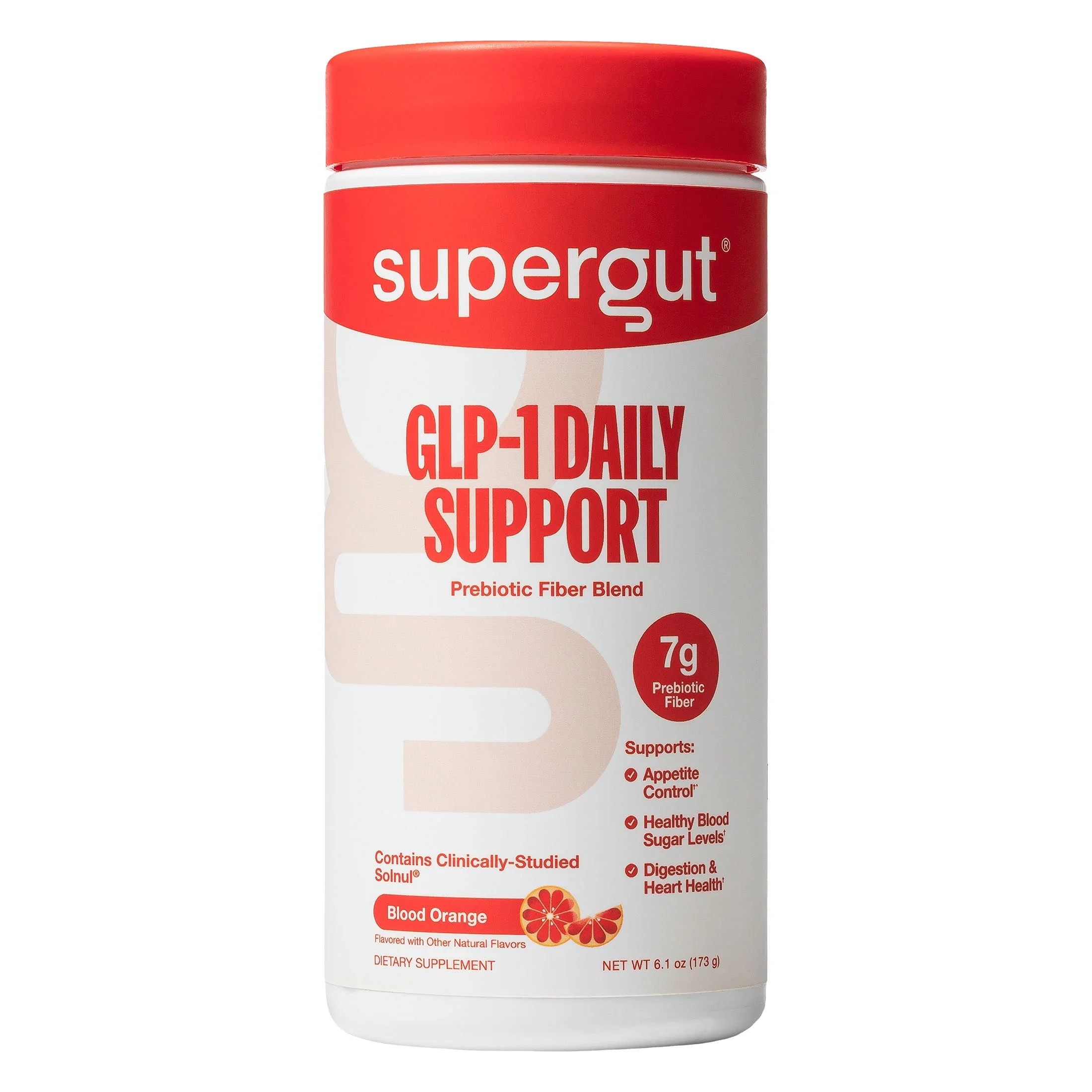 Supergut GLP-1 Daily Support Blood Orange Prebiotic Fiber Blend for Metabolism Support & Digestiv... | Walmart (US)