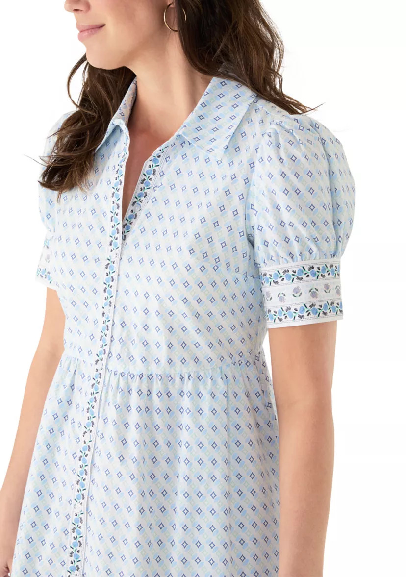 Women's Puff Sleeve Button Front Shirtdress | Belk