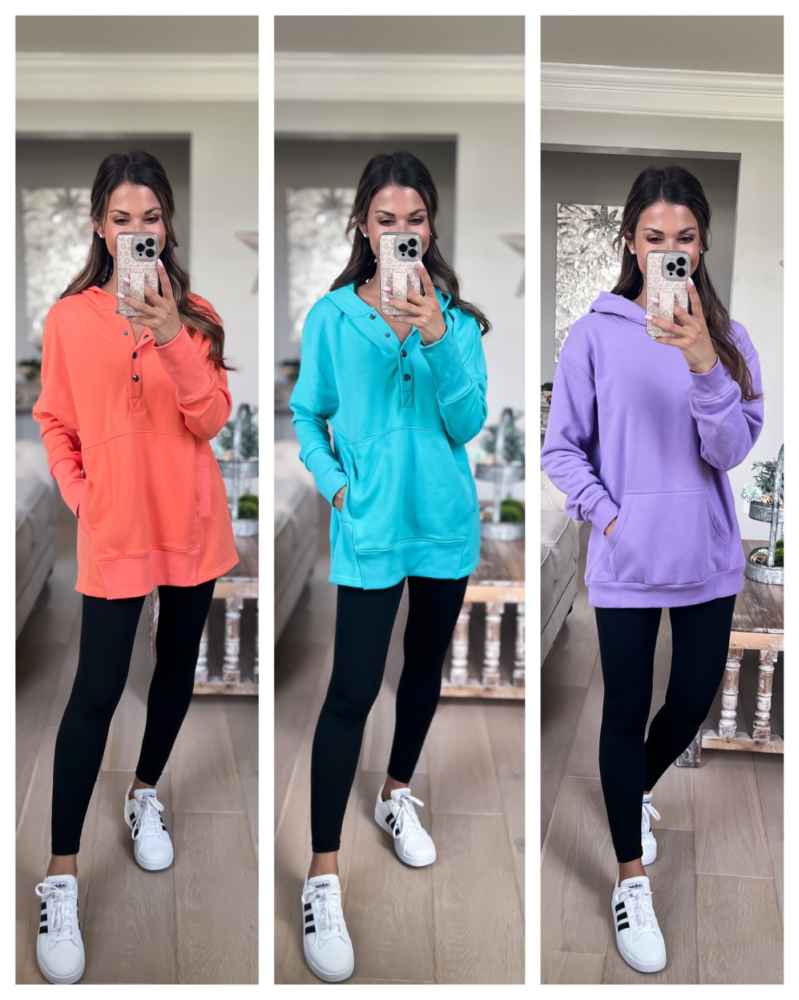 Wearing small in all hoodies//size up like more oversized Iike mine//5’1//leggings//fav//xs short//kids adidas//subtract 2 from womens size//

#LTKstyletip #LTKunder50 #LTKsalealert