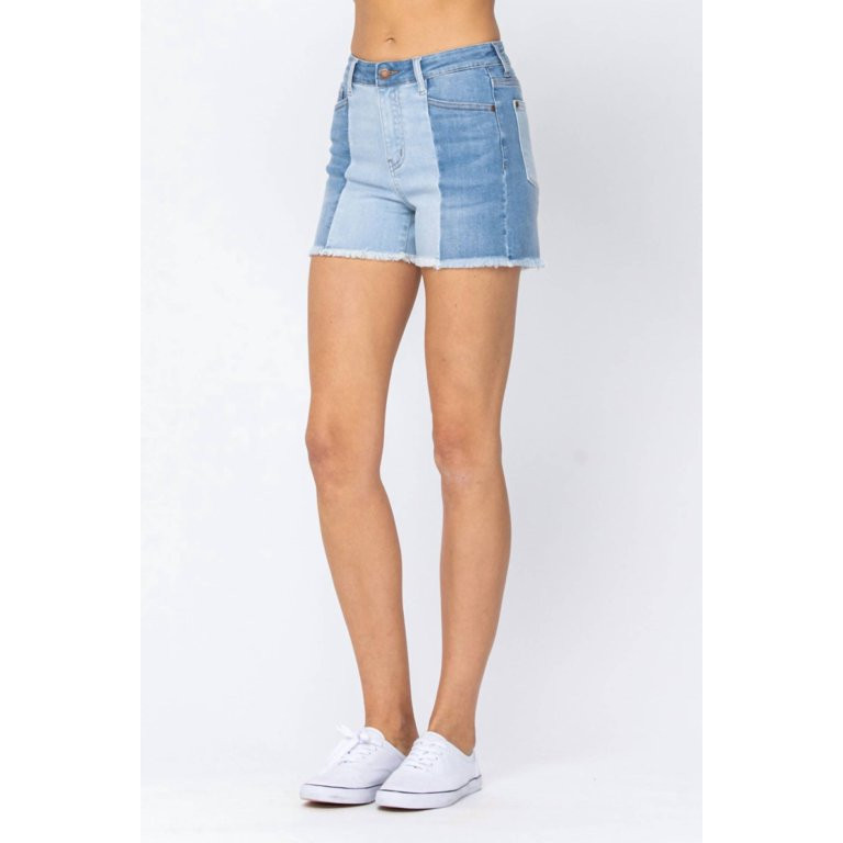 Judy Blue Contrast Panel Shorts | Walmart (US)