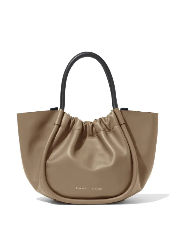bolso shopper pequeño con detalle fruncido | Farfetch Global