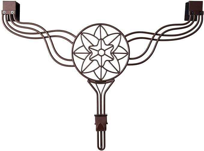 VILLAGE LIGHTING COMPANY [Front Door Wreath Hanger] - Flower Design. Adjustable Hook Height. Padd... | Amazon (US)