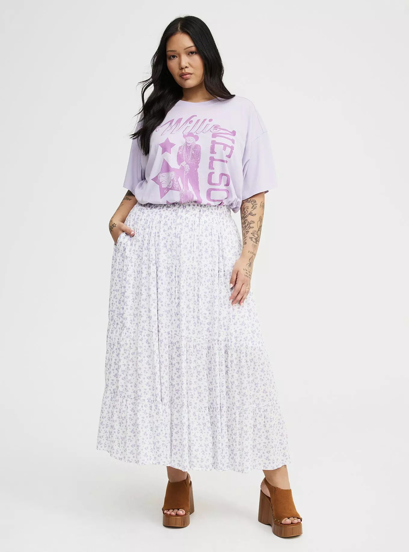 Tiered Maxi Skirt | Torrid (US & Canada)