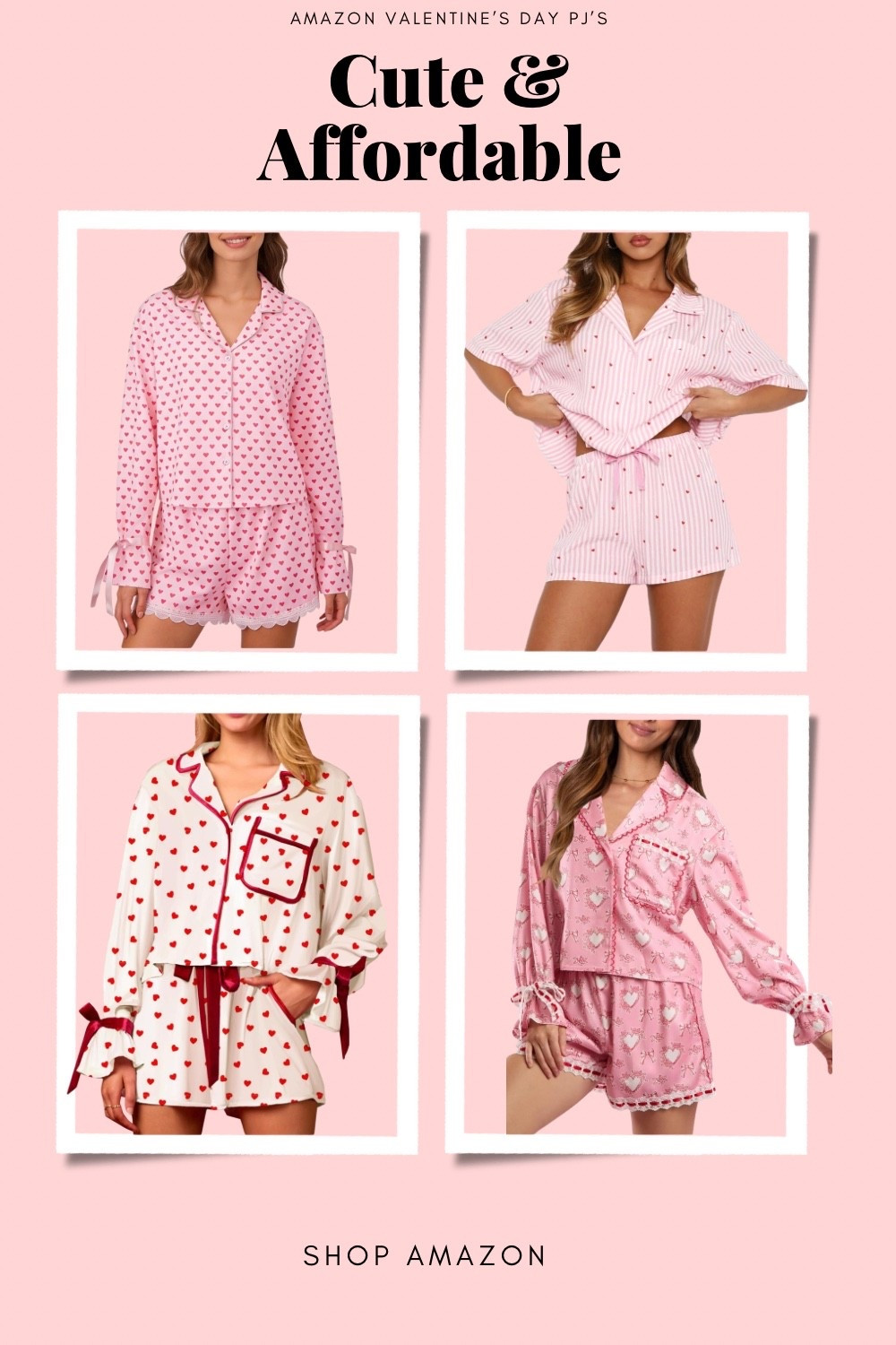 These cute & affordable Valentine’s Day pajamas from Amazon are perfect for cozy nights, Galentine’s, or Valentine’s morning 💗

#LTKootd #LTKValentine #LTKmorningroutine