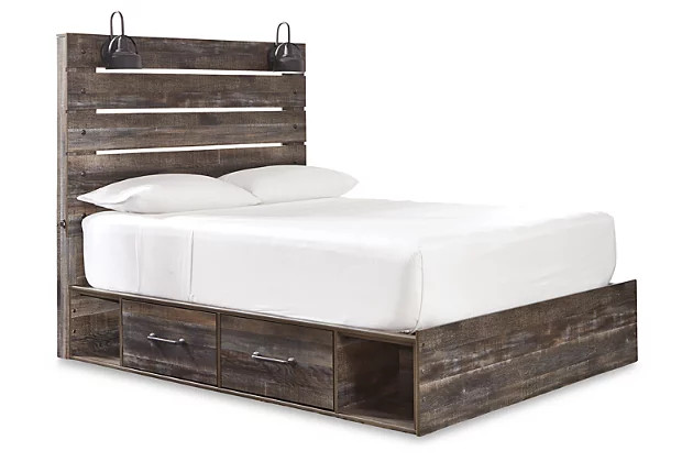 Drystan Queen Panel Bed with 4 Storage Drawers | Ashley | Ashley