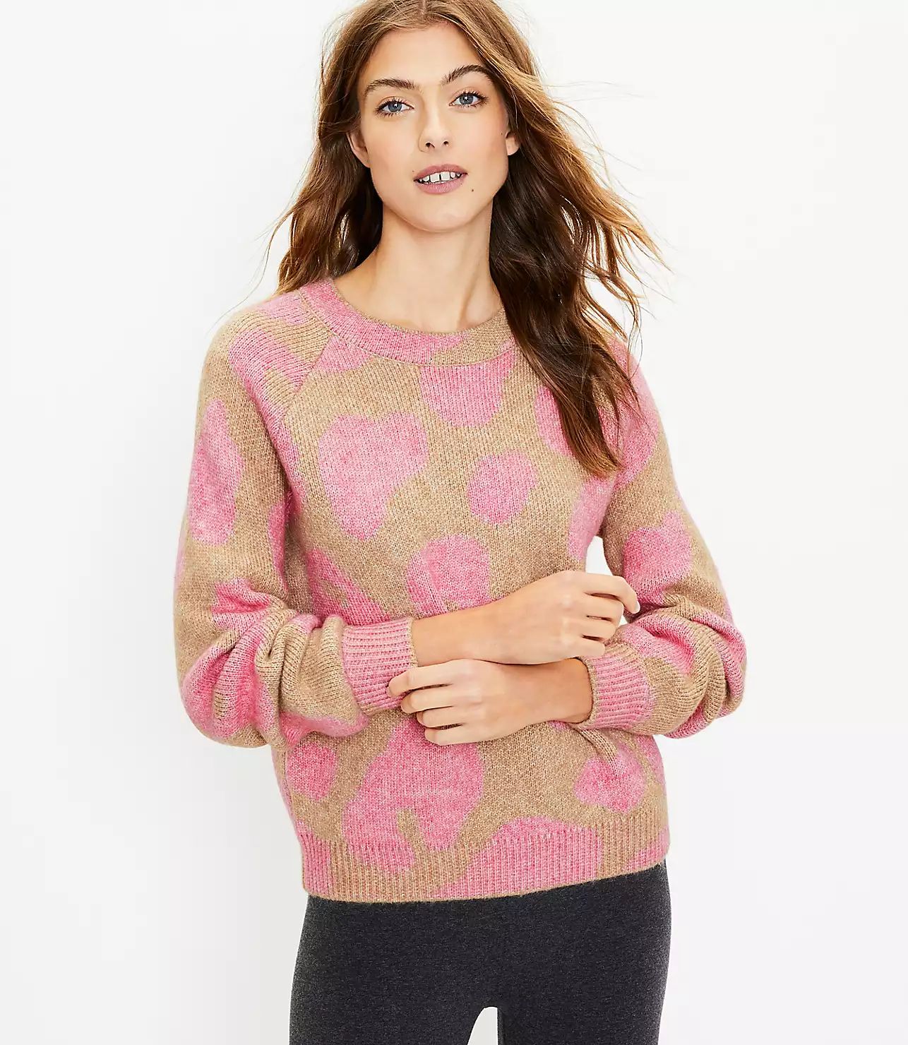 Lou & Grey Leopard Print Sweater | LOFT