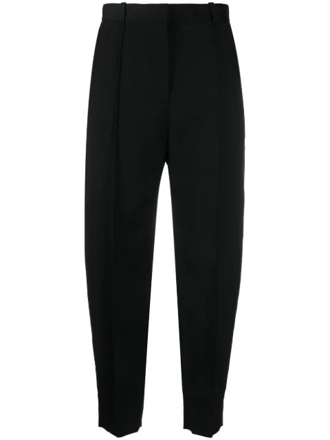 TOTEME Sewn Tapered Wool Trousers - Farfetch | Farfetch Global