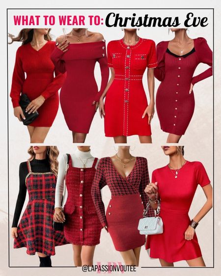 Red mini dresses to wear to Christmas Eve! 🎄

#LTKSeasonal #LTKstyletip #LTKHoliday