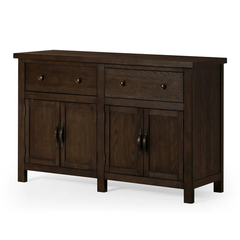 Maven Lane Felix Rustic Wooden Sideboard in Weathered Brown Finish | Walmart (US)