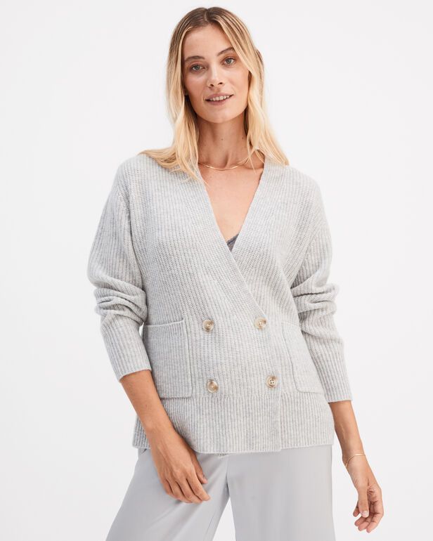Cashmere Double-Breasted Cardigan | Haven Well Within