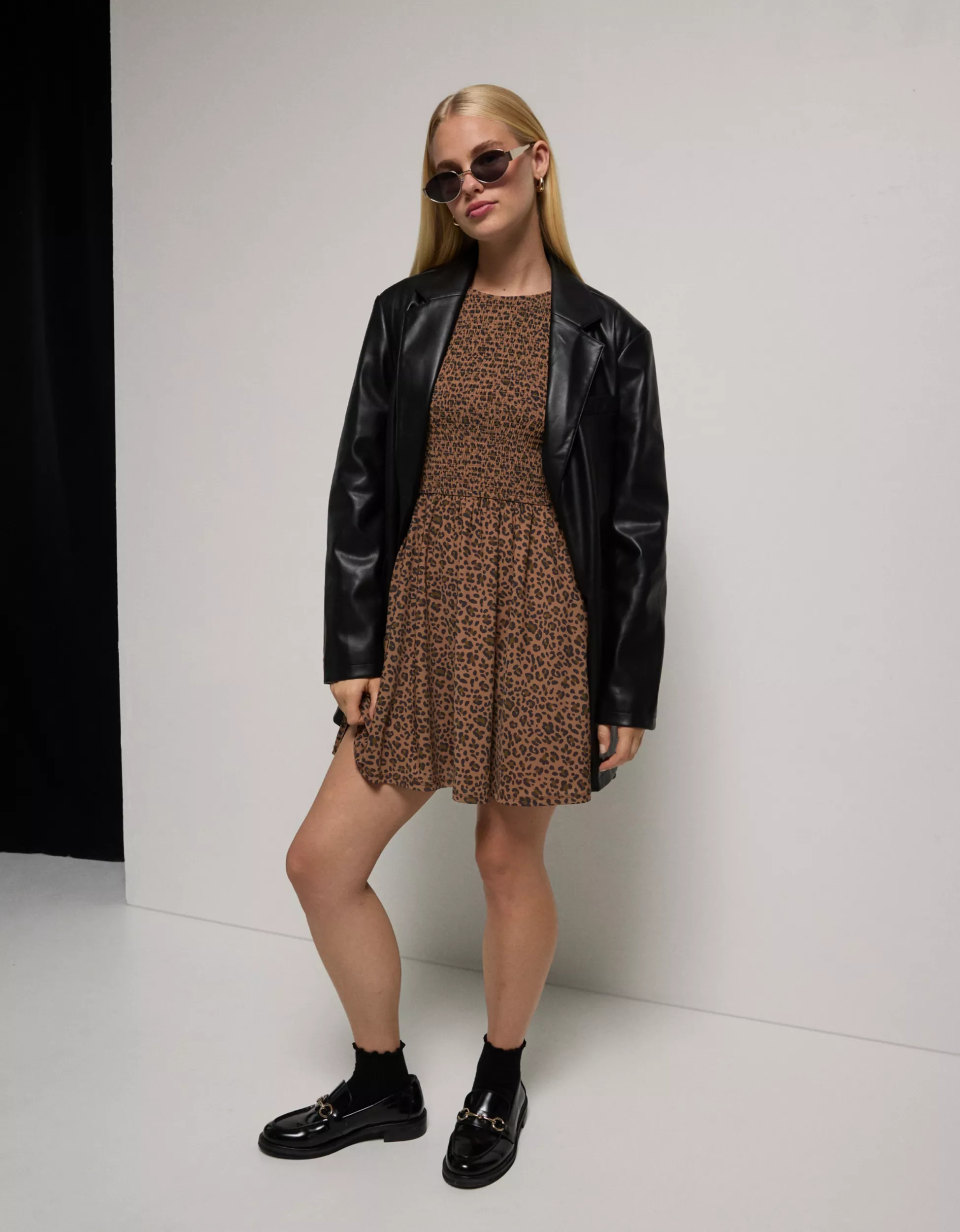 AE Vegan Leather Blazer | American Eagle Outfitters (US & CA)