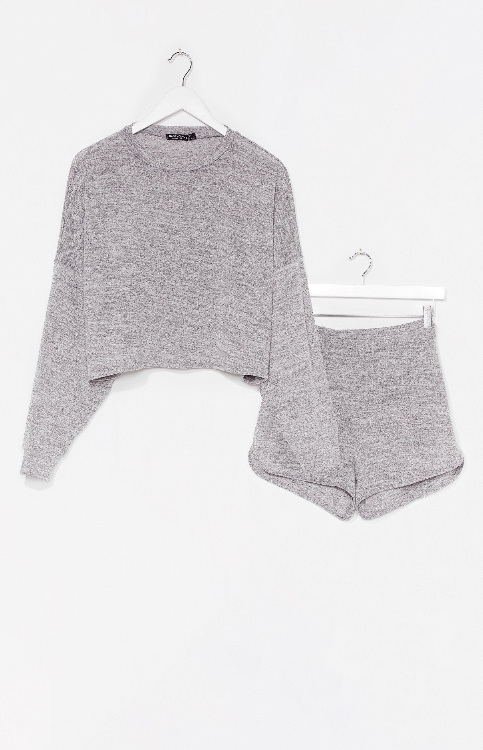 Runner Your Mouth Sweater and Shorts Lounge Set | NastyGal (US & CA)