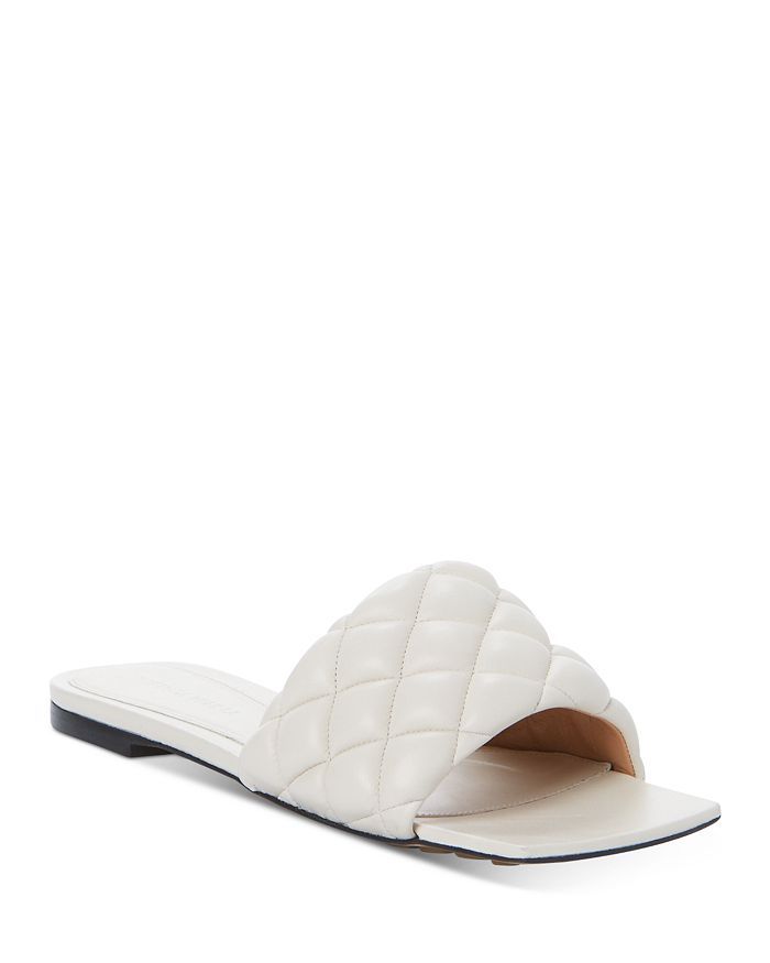 Bottega Veneta Women's Square Toe Quilted Slide Sandals Shoes - Bloomingdale's | Bloomingdale's (US)