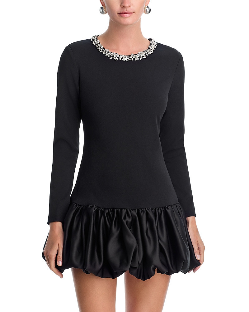 Aqua Embellished Bubble Mini Dress - Exclusive | Bloomingdale's (US)
