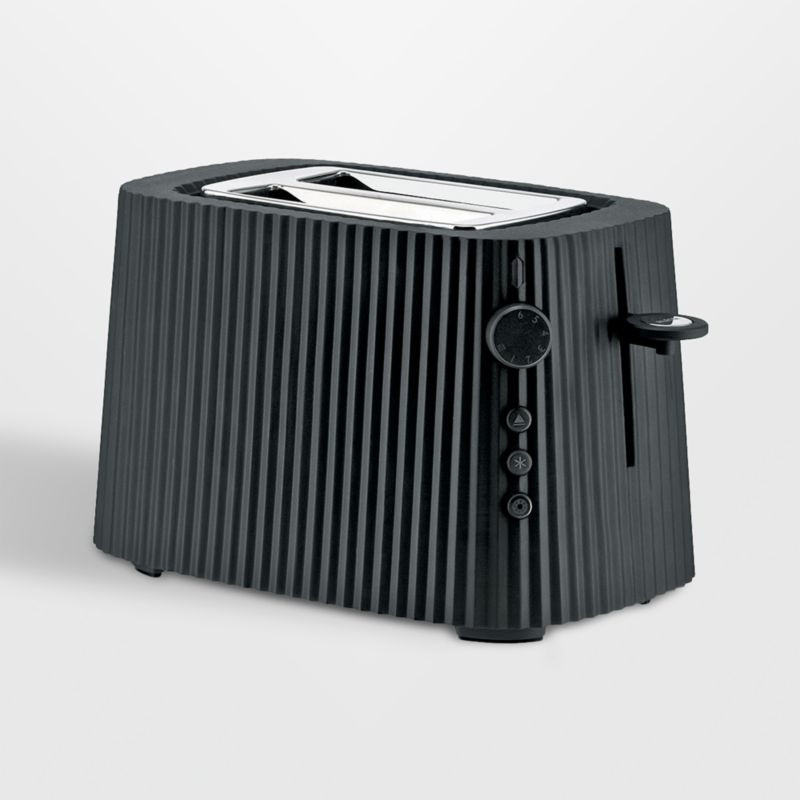 Alessi Plisse Black 2-Slice Toaster + Reviews | Crate & Barrel | Crate & Barrel