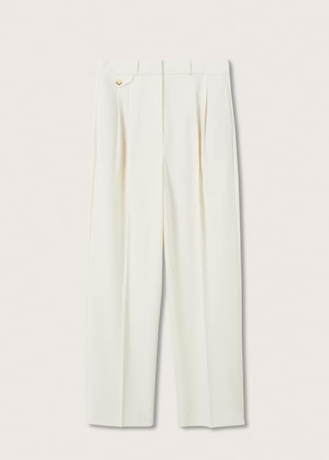 Pockets straight trousers -  Women | Mango United Kingdom | MANGO (UK)